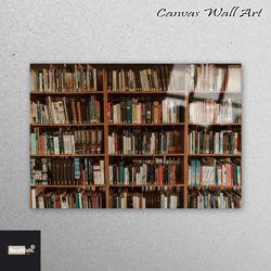 Mural Art, Glass, Tempered Glass, Library Photo Wall Art, Library Glass Wall Art, Abstract Glass, Library Photo Glass Pr