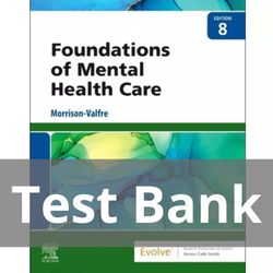 Foundations of Mental Health Care 8th Edition TEST BANK 9780323810296