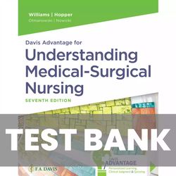 Understanding Medical Surgical Nursing 7th Edition Williams TEST BANK 9781719644587