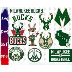 big svg bundle, digital download, milwaukee bucks svg, milwaukee bucks logo, milwaukee bucks clipart
