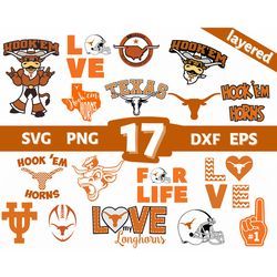 digital download, texas longhorns svg, texas longhorns clipart, texas longhorns logo
