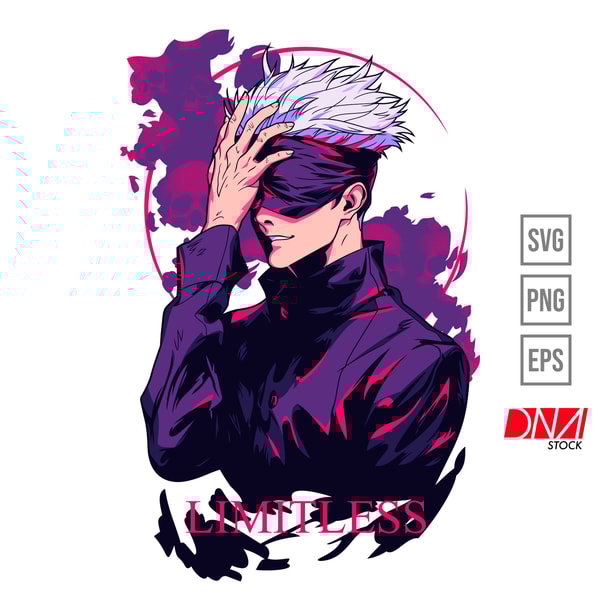 Gojo svg, Jujutsu Kaisen svg, Satoru Gojo svg, Anime svg, An | Inspire ...