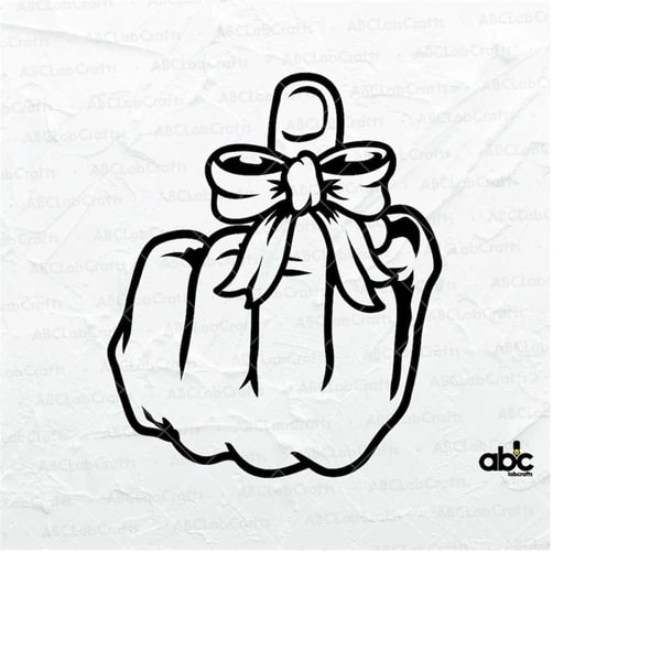 Middle Finger Dxf File Middle Finger Svg File | Fuck You Svg | Middle Finger with R | Inspire ...