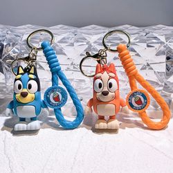 Cute Cartoon bruy family Doll Creative Car Chain Keychain Bag Pendant Couple Exquisite Gift Children's Backpack Pendant