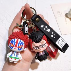 Anime Keychain Demon Slayer Kimetsu No Yaiba Cute Doll Tanjiro Nezuko Keyring Bag Pendent Key Chain Accessories Toy Gift