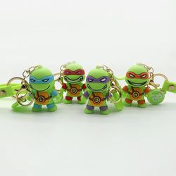 Teenage Mutant Ninja Turtles Keychain Turtle Pvc Bag Pendant Key Chain Doll Hanging Machine