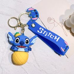 HEROCROSS Disney Stitch Keychain Doll Key Chain Lovely Pendant Cartoon Handbags Accessories Cute Gifts Keychains