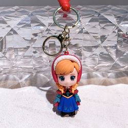 Disney Cartoon Anime Frozen Princess Elsa Pendant Keychain Car Key Chain Key Ring Keyring Phone Bag Ornament Jewelry Gif
