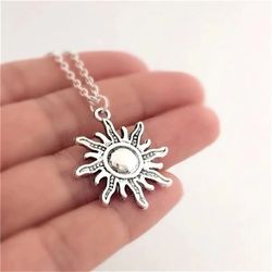 Tangled Inspired Sun Necklace - Themed Rapunzel Pendant - Sun Pendant - Sun Jewelry