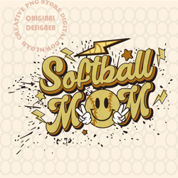 softball mom png sublimation designs digital download