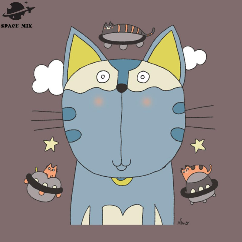 SM2212231917-Cat oof UFO Cats on Space Craft PNG Design.jpg