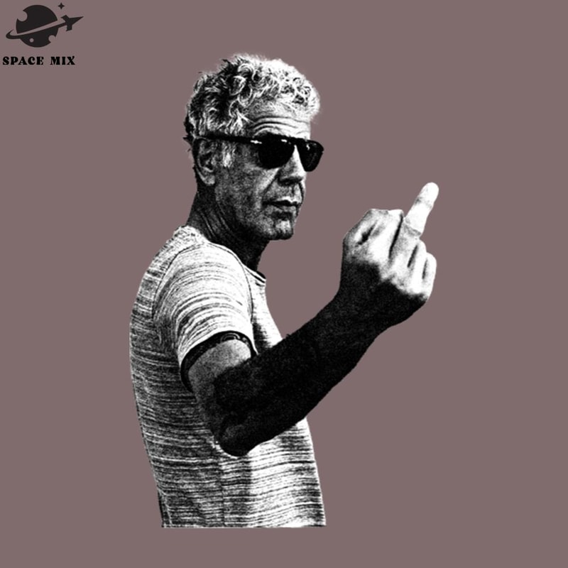 SM221223574-Anthony Bourdain middle finger pose PNG Design.jpg