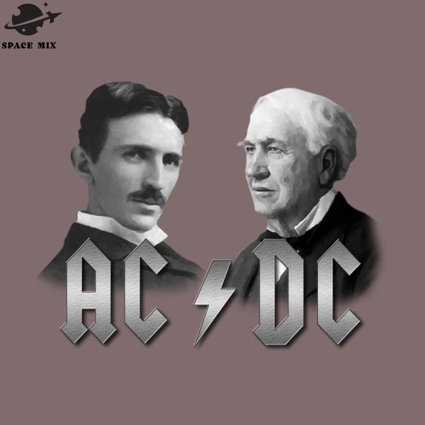 ACDC Tesla vs Edison PNG Design | Inspire Uplift