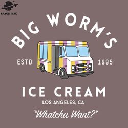 big worm ice cream png design