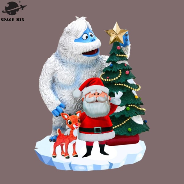 Bumble Rudolph and Santa Exclusive PNG Design | Inspire Uplift