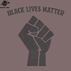 black lives matter fadedvintage style black ower fist png design