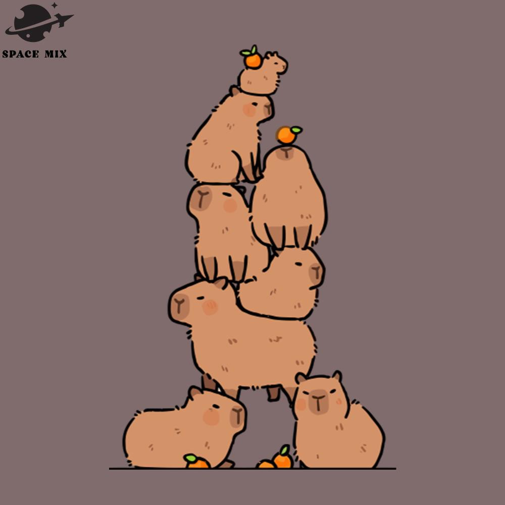 SM2212231848-Capibara Stack Shirt Cute Capybara Design PNG Design.jpg