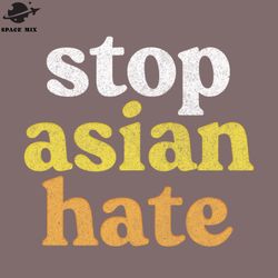 stop asian hate png design
