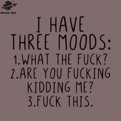 i have three moods png design