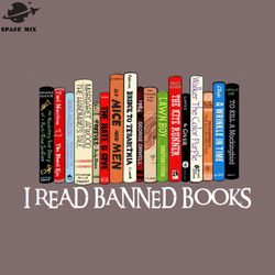 i read banned books png design