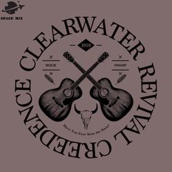 creedence clearwater revival acoustic uitar vintage logo png design