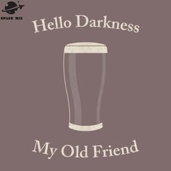 hello darkness my old friend vintage png design