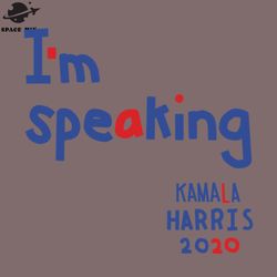 im speaking says kamala harris png design