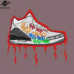 hip hop jordan shoes png design