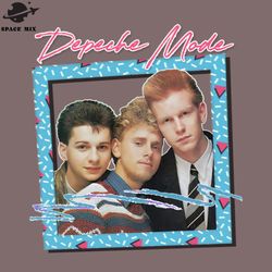 depeche mode 80s retro fan aesthetic  png design