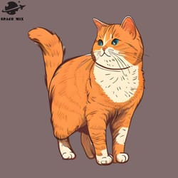 fat orange cat funny chonk meme cat png design