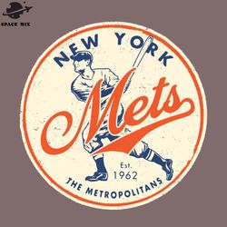 old style ew york mets 2 by buck tee png design