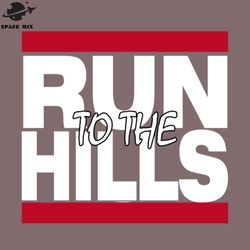 run to the hills hiphop png design