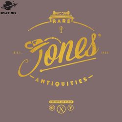 jones rare antiquities gold png design
