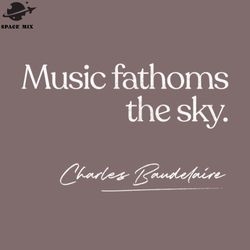 music fathoms the sky charles baudelaire png design