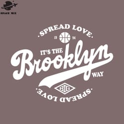 spread love its the brooklyn way png design