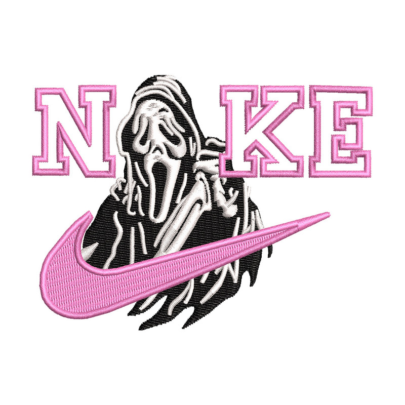 Nike ghost  embroidery design, Horror embroidery, Nike design, Embroidery shirt, Embroidery file, Digital download.jpg
