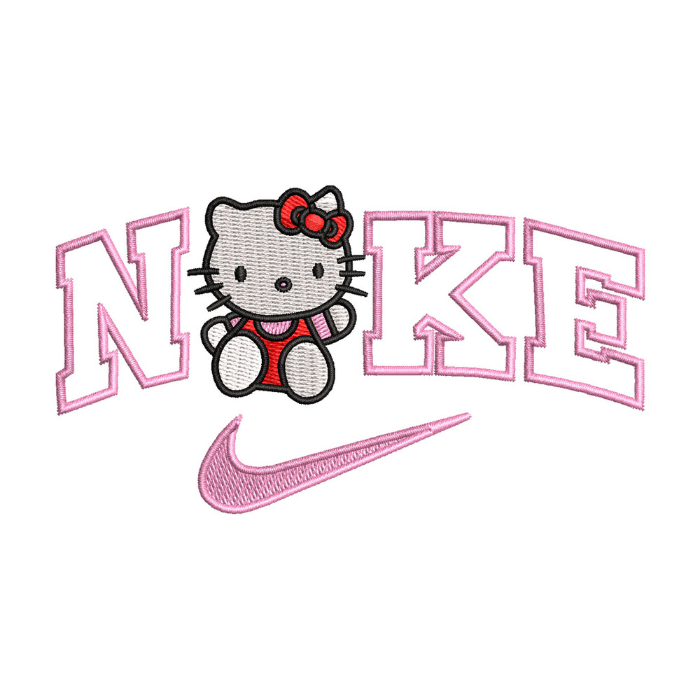 Nike kitty embroidery design, Kitty embroidery, Nike design, Embroidery shirt, Embroidery file, Digital download.jpg