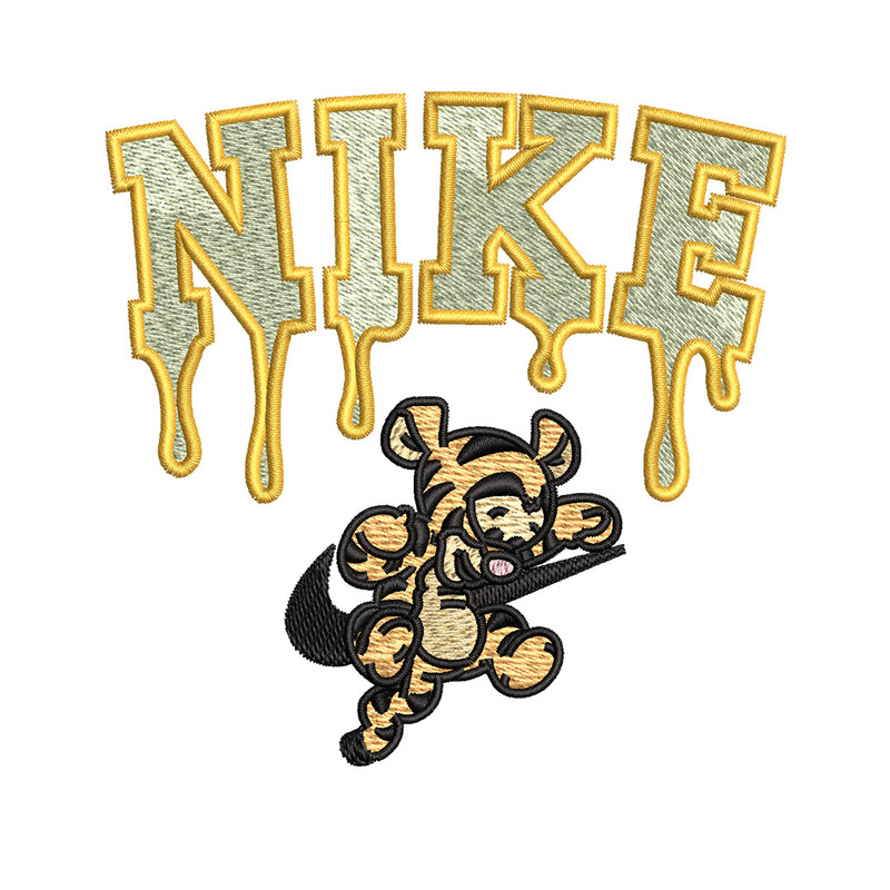 Nike x tigger embroidery design, Pooh embroidery, Nike design, Embroidery shirt, Embroidery file, Digital download.jpg