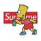Supreme Simpson Embroidery design, Simpson cartoon Embroidery, cartoon design, Embroidery File, Digital download..jpg