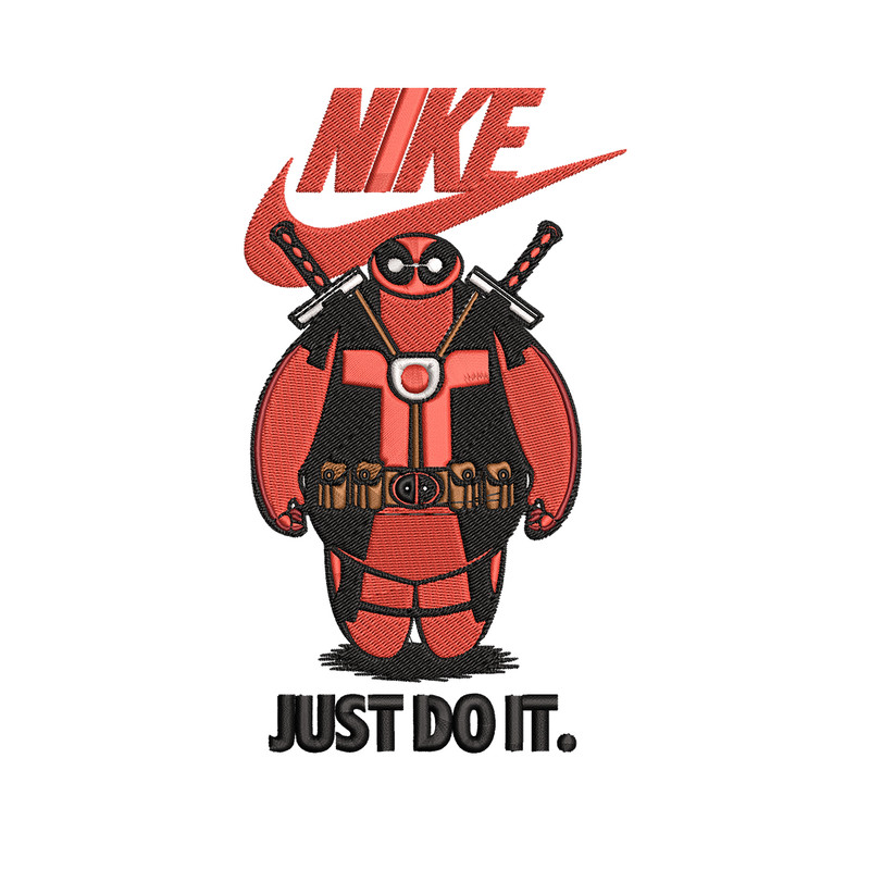 Deadpool funny Nike Embroidery design, Deadpool funny Embroidery, Nike design, Embroidery file, Instant download.jpg
