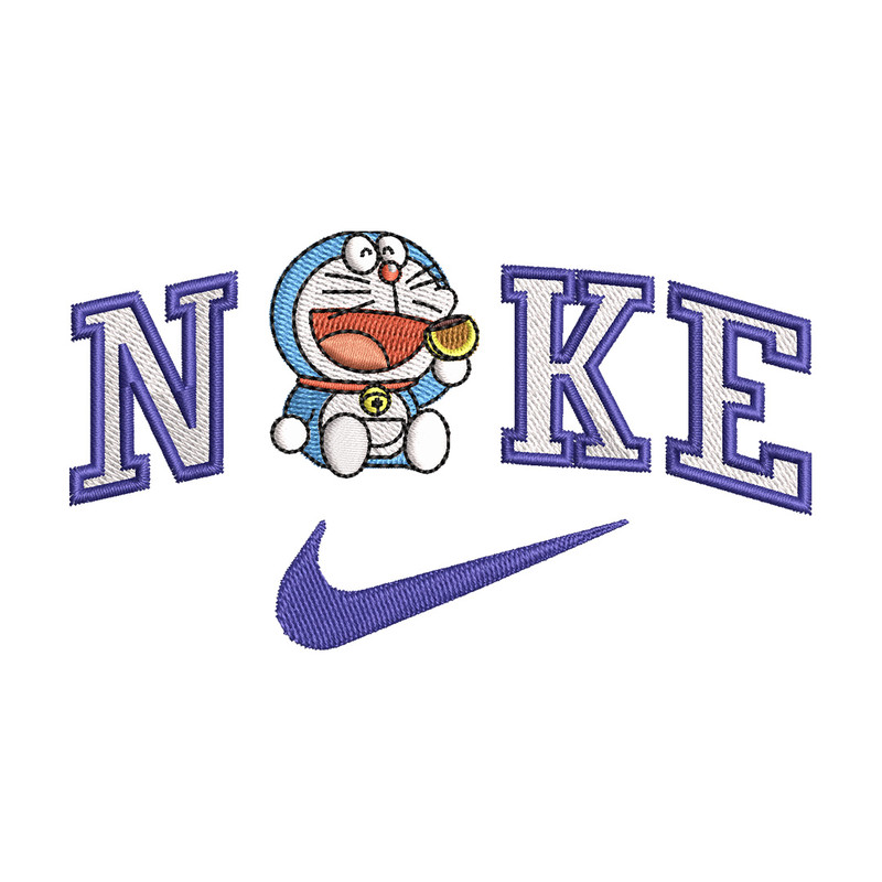 Nike doraemon embroidery design, Doraemon embroidery, Emb design, Embroidery shirt, Embroidery file, Digital download.jpg