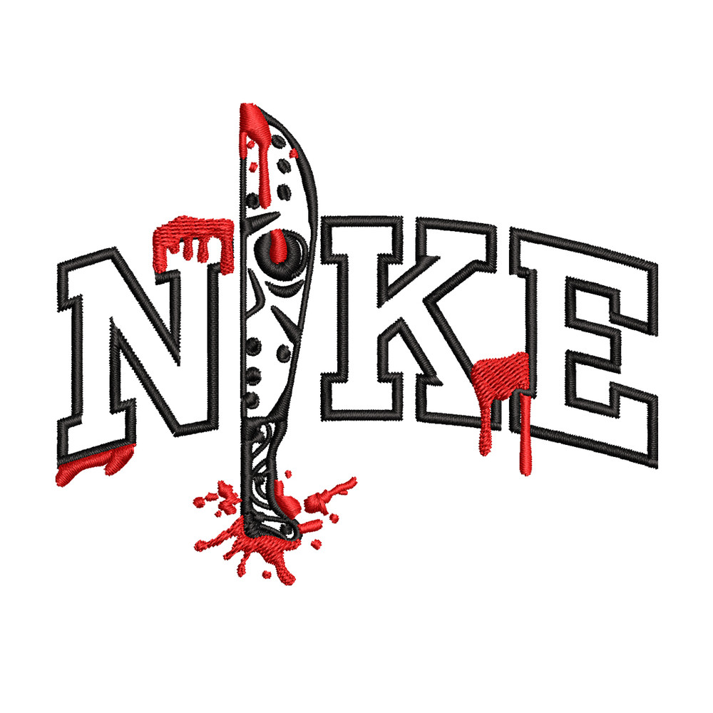 Nike Jason Voorhees Embroidery design, Horror Embroidery, nike design, Embroidery File, logo shirt, Digital download..jpg