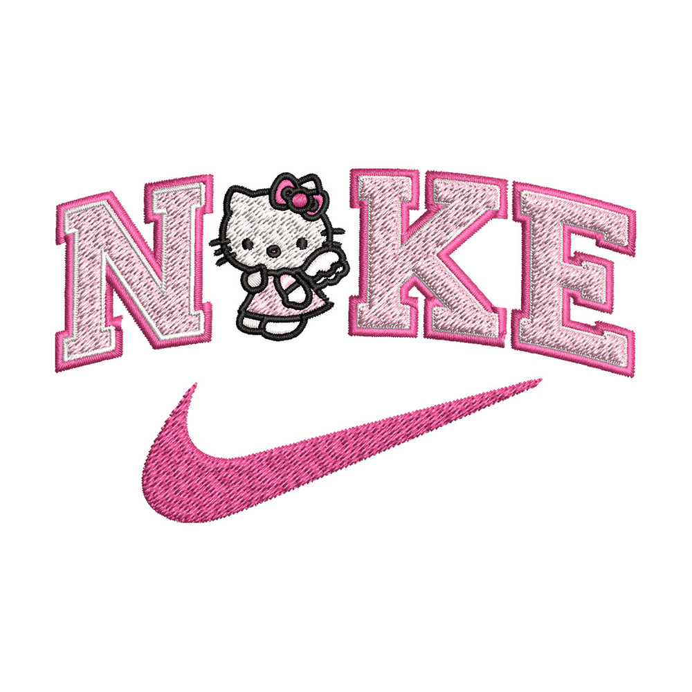 Nike kitty Embroidery Design, Hello kitty Embroidery, Nike Embroidery, Embroidery File, Logo shirt, Digital download.jpg