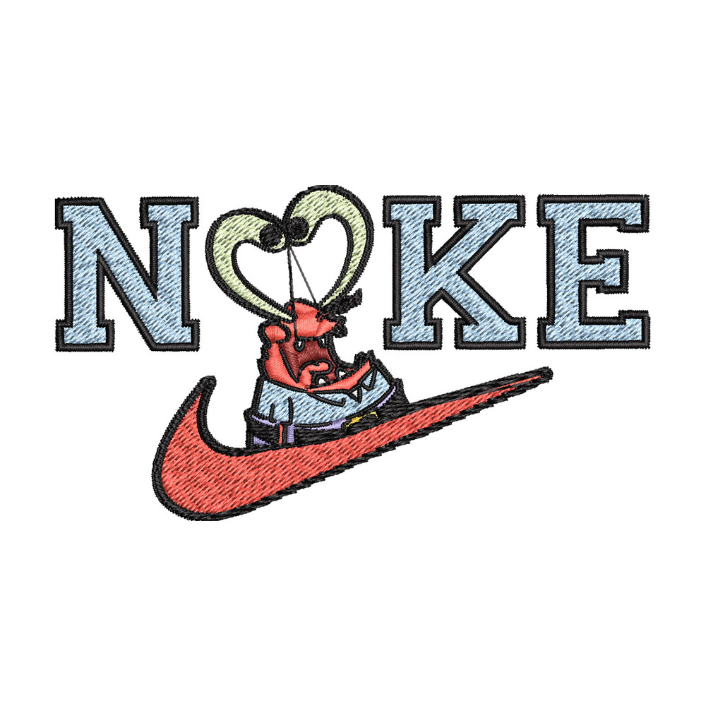 Nike krab Embroidery Design, Spongebob Embroidery, Nike Embroidery, Embroidery File, Logo shirt,Digital download.jpg