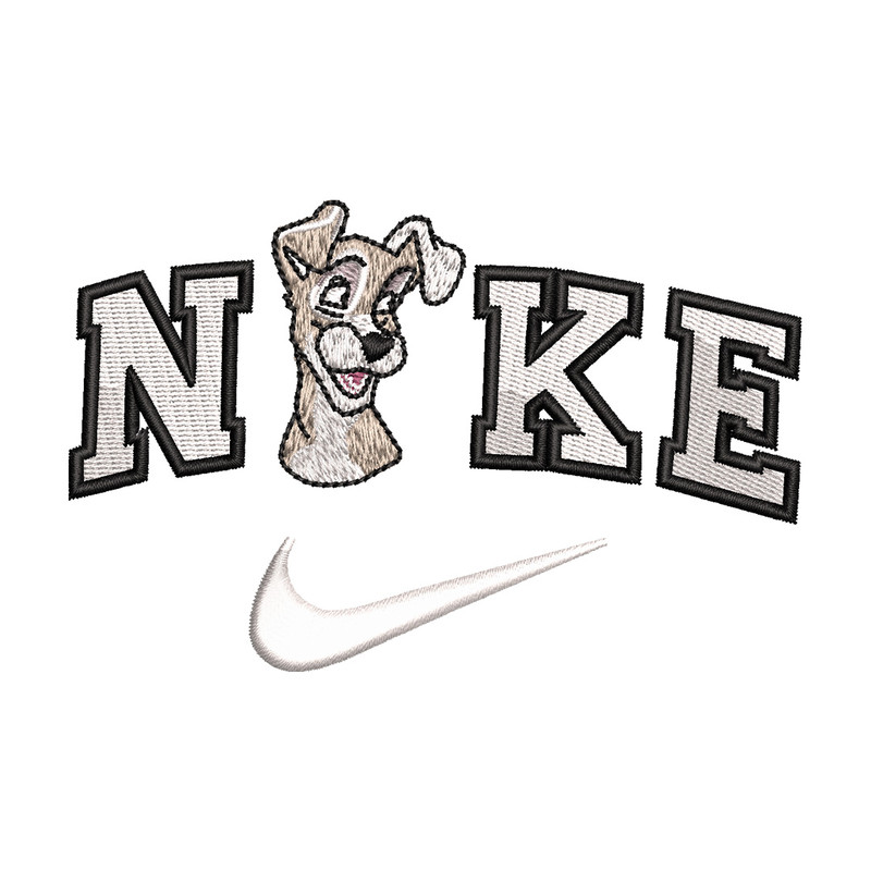 Nike white dog embroidery design, Dog embroidery, Nike design, Embroidery shirt, Embroidery file, Digital download.jpg