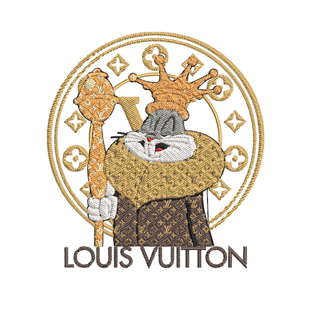 Bunny cartoon lv Embroidery Design, Lv Embroidery, Embroidery File, Brand Embroidery, Logo shirt, Digital download.jpg