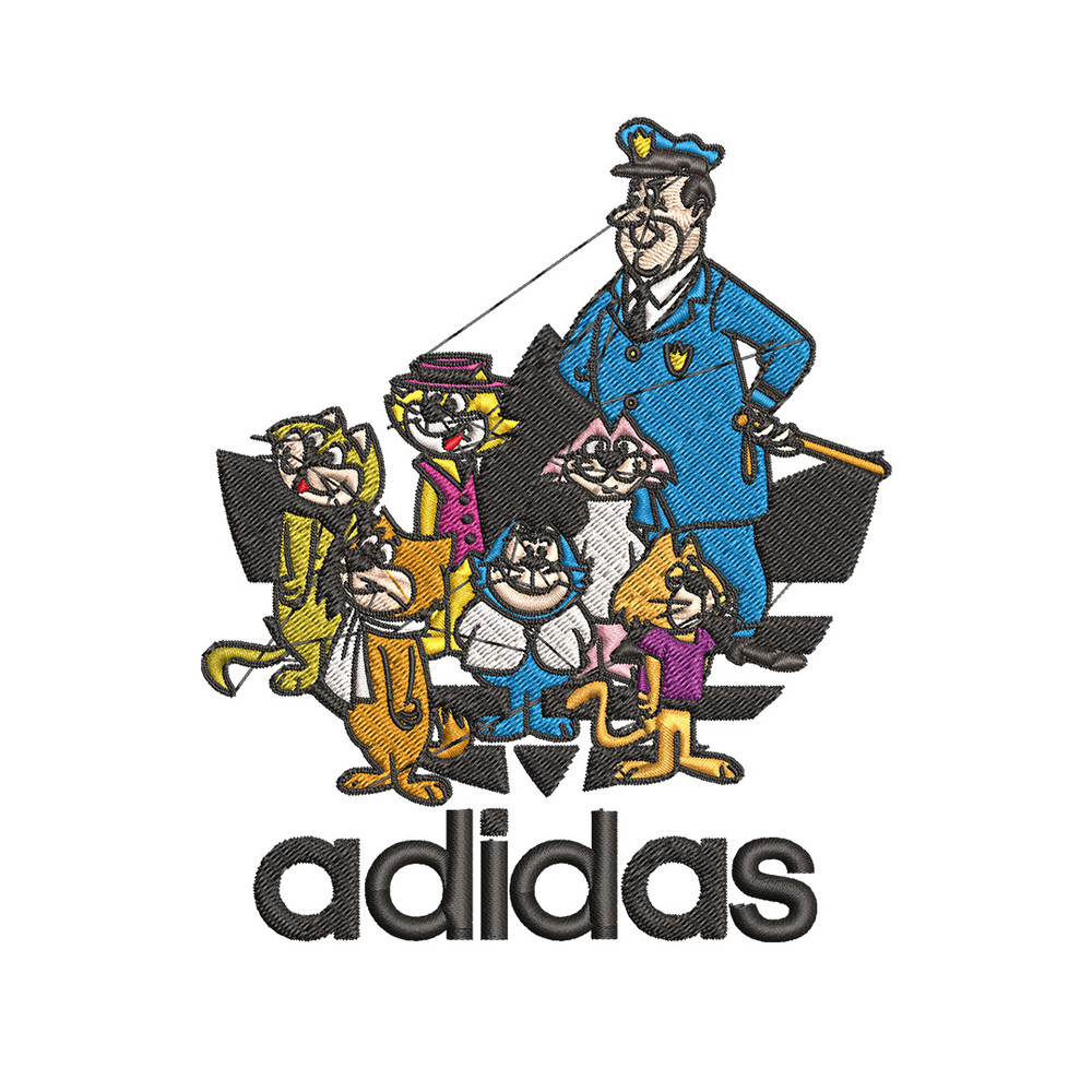 Cartoon cat Embroidery Design, Adidas Embroidery, Embroidery File, Cartoon Embroidery, Logo shirt, Digital download.jpg
