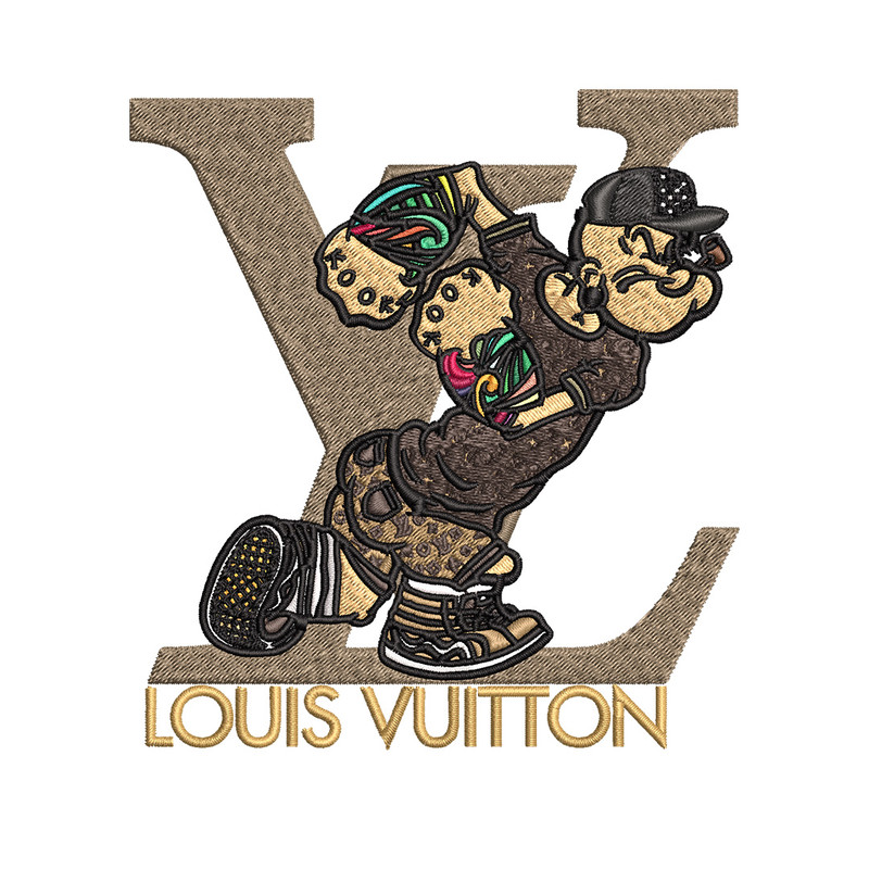 Cartoon man lv Embroidery Design, LV Embroidery, Embroidery File, Logo shirt, Sport Embroidery, Digital download.jpg