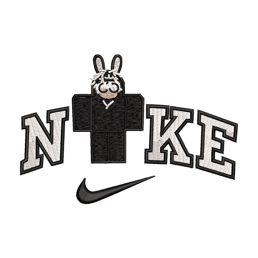 Nike bunny lego embroidery design, Bunny embroidery, Nike design, Embroidery shirt, Embroidery file, Digital download.jpg