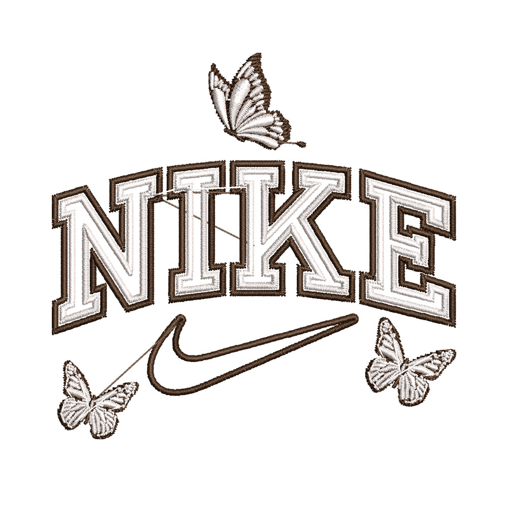 Nike butterfly embroidery design, logo embroidery, logo design, logo shirt, digital download.jpg